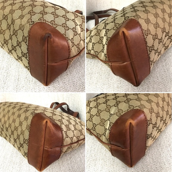 Gucci authentic brown monogram canvas tote bag - Picture 14 of 15
